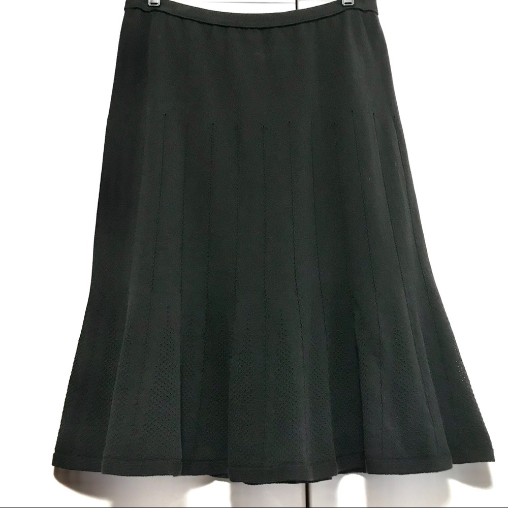 SOLD! | Sonia Rykiel Flare Trumpet Cotton Black SKIRT